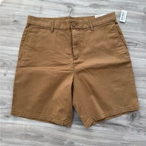 NEW Old Navy Men's Brown Slim Fit Flex Chino Shorts